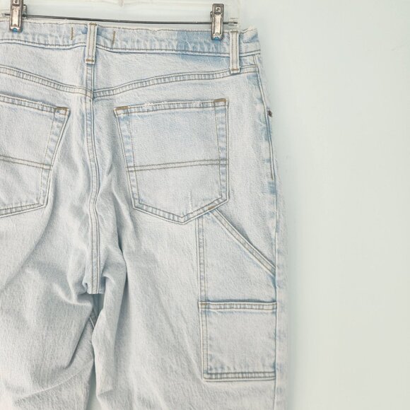 Abercrombie & Fitch The 90’s Straight Ultra High Rise Jeans Carpenter 33 16L EUC - Picture 7 of 16